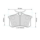 AUDI A3 (8L1) S3 Quattro Rear Performance Brake Pads 0974