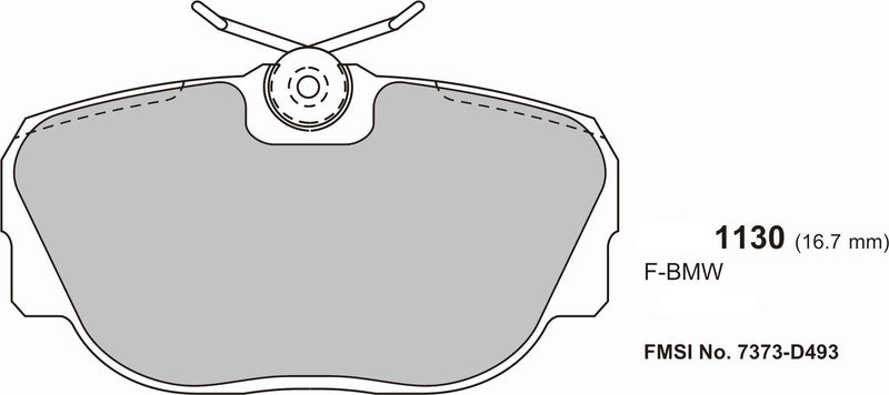 Mercedes 190 (w201)  Front  Performance brake pads  1130