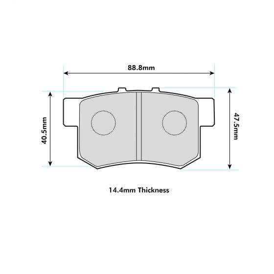 Suzuki Swift III 1.6 Rear Performance Brake Pads 1142