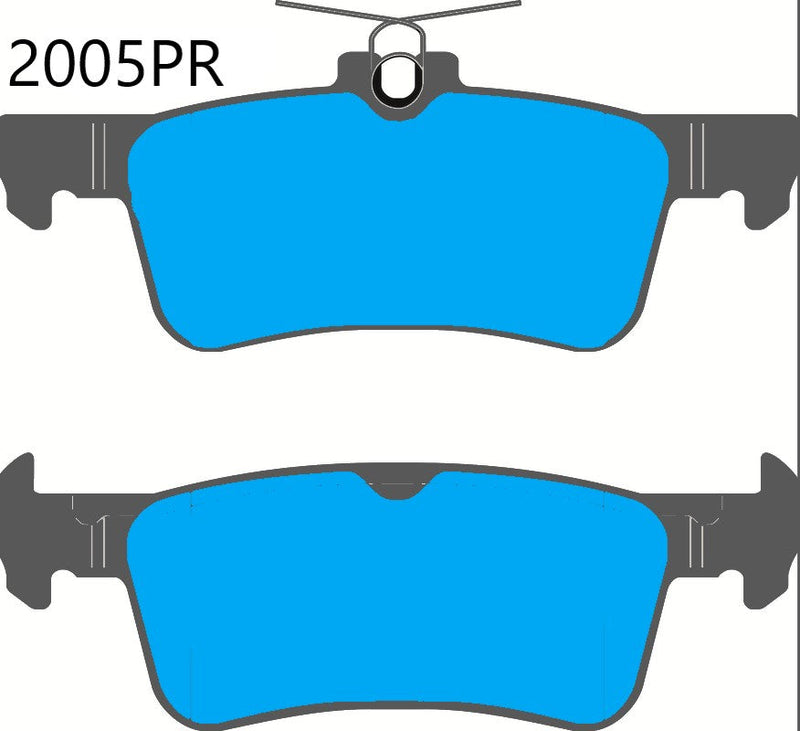 FIESTA Mk 8 1.5 ST ECOBOOST Rear Performance Brake Pads 2005