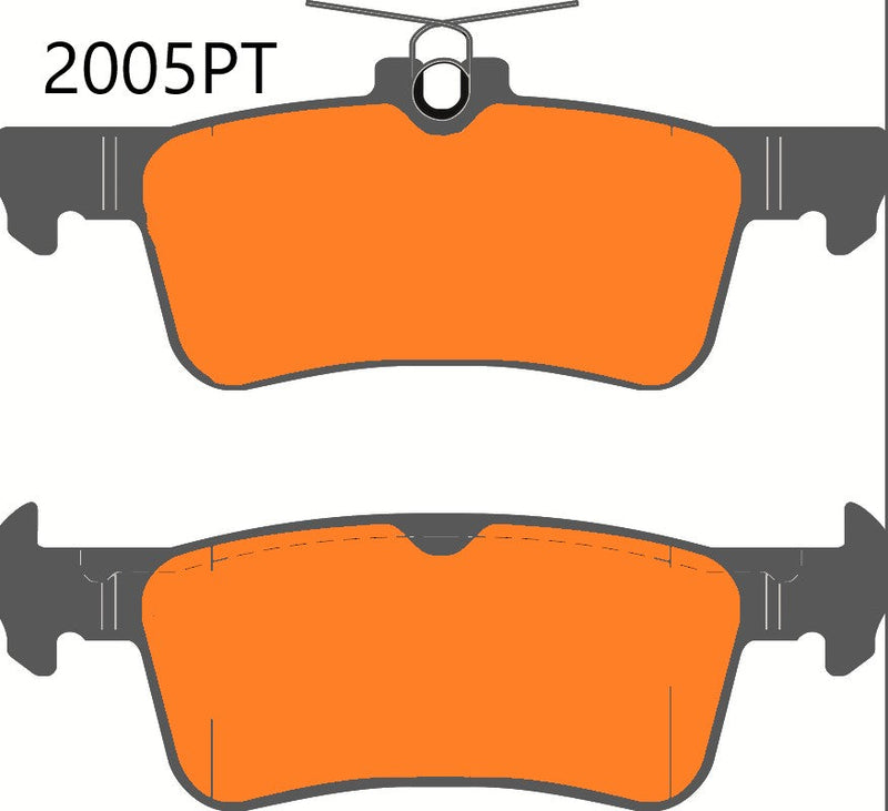 FIESTA Mk 8 1.5 ST ECOBOOST Rear Performance Brake Pads 2005