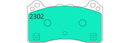 Ford Focus RS Mk3 Front Performance Brake Pads 2302