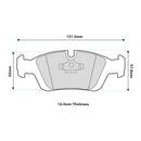 BMW Z3  (E36)  2.0/2.2/2.8/3.0 Front Performance Brake Pads 8001