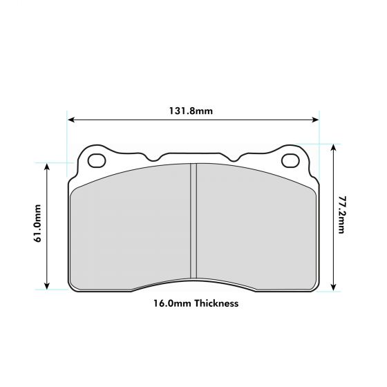 Tesla Model S Front Performance Brake Pads 8017 14.7mm thick