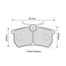 Focus RS MK1  Rear Performance Brake Pads 8171