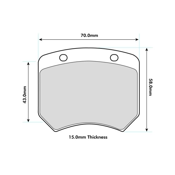 MINI Rover Mini 1.3 Cooper S / Rover Mini 1.3 (llanta 10'') Front Performance Brake Pads 0820