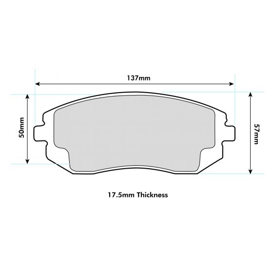 SUBARU BRZ Front PBS Performance Brake Pads 8222