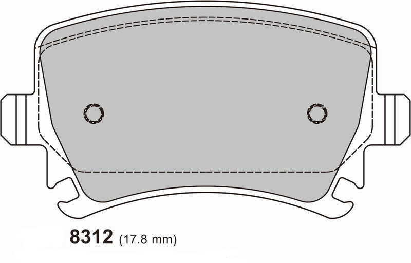 BRSCC TT CUP Rear brake pads Audi TT cup 8312