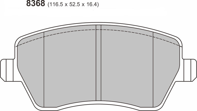 Renault Clio III Performance Brake Pads 8368