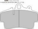 PORSCHE Boxster 987 2.9 Front  Performance Brake Pads 8369