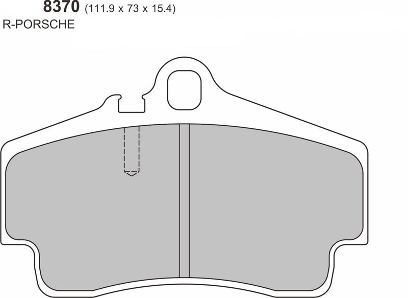 Porsche BOXSTER (986) 2.5/3.2S  REAR Performance Brake Pad   8370