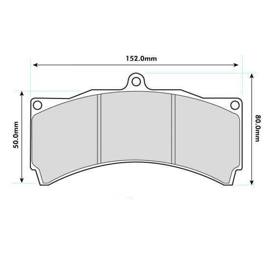 AP 6pot CALIPER TCR Fitment 25mm Performance Brake Pads 8448