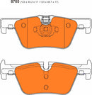 BMW F20/F21 114/116/118 BMW BRSCC Supercup Rear Performance Brake Pads  8705