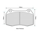 NISSAN Skyline R33 GTR / R34 performance brake pads 0904