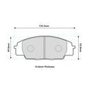 Honda S2000 Front Performance Brake Pads 0991