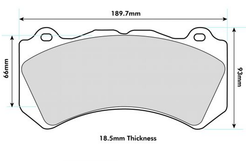 NISSAN Skyline GT-R R35 3800 2008 on PBS front Pads 8571