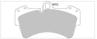 VW Touareg Front Performance Brake Pads 8452