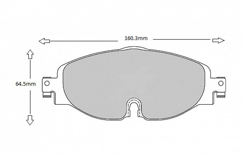 AUDI, SEAR, SEAT, SKODA, VW Front PBS 8638 Performance Brake Pads cross ref Ferodo FCP4433