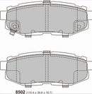 Toyota FT86 Rear Performance Brake Pads 8502