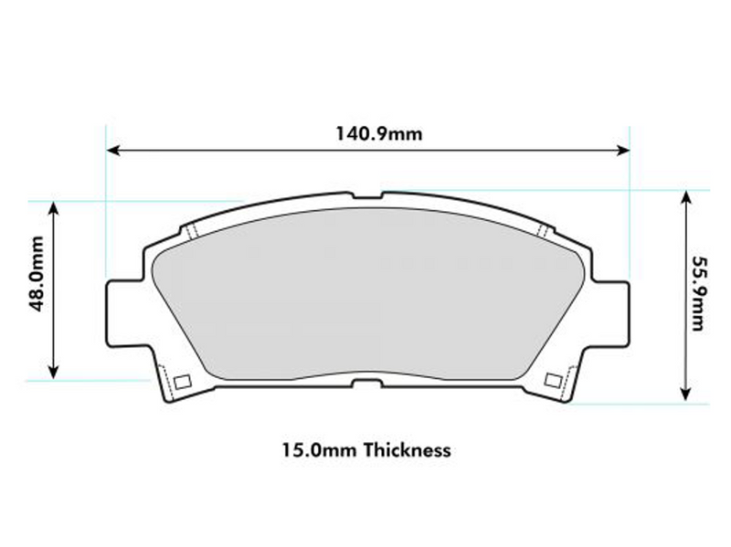 Toyota MR2 MK2 Rev. 2 - 5 Front Performance Brake Pads 1352