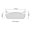 Mazda MX5 (NA) 1.6 115HP (1990-1993) Rear Pads 1180