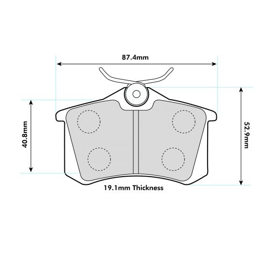 VW SCIROCCO with Lucas Rear Performance Brake Pads 1192