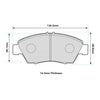 Honda Civic EK4 Front Performance Brake Pads 1286