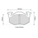 Peugeot 309 GTI Rear Performance Pads 1301