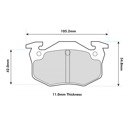 Peugeot 309 GTI Rear ProTrack Performance Pads 1301PT