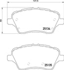 Ford Fiesta ST180/200 Mk7 Front Performance Brake Pads 1730