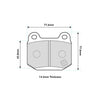 LOTUS  Elise Front Pads 8198