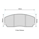 HISPEC Monster RS132 4&6 POT Performance Brake Pads 8223