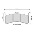 Willwood Brake Pads To Fit AP Racing CP8350   Wilwood Billet Superlite Calipers 8274PR