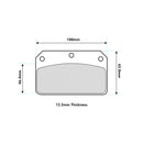 Willwood  Pads To Fit Wilwood Dynalite Centre  Pin Calipers 8286PR