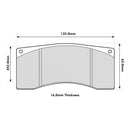 Alcon B type - Th. 16.0mm  Performance Brake Pad 8392