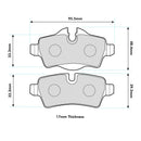 MINI Rear Performance Brake Pads 8472