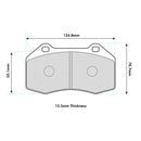 Renault Megane II 225 Front Performance Brake Pad Brembo Caliper 8541