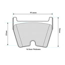 RS4 quattro A4 (8EC, B7) 2005-2008 PBS front Pads 8580 8 performance brake pads