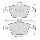 VW Golf Mk5/6 Front Performance Brake Pads 8601