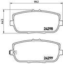 Mazda MX5 MK4 (NC) Race Brake Pads - 1.5 / 2.0 Rear Performance Track Pads 8614