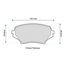 Mazda MX5 MK3 (NC) Race Brake Pads - 1.8 / 2.0 Front Performance Pads