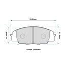 Honda Civic Ep3 Front Performance Brake Pads 0991